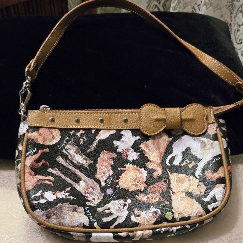 Chic Brown Animal Print Shoulder Bag
